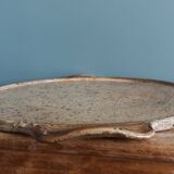 Puisaye sandstone tray signed Jean-Pierre Prud’homme