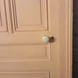 Old Haussmannian door 83x219.5cm with glazed transom frame.