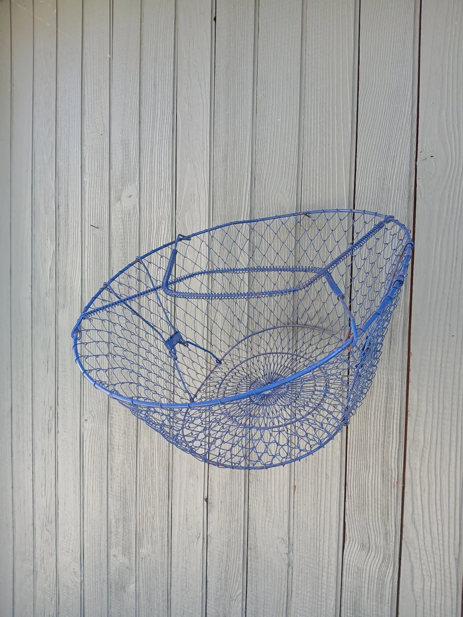 Grand panier de pêche ou récolte ancien 