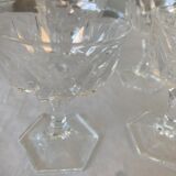 Série de 6 verres à porto en cristal