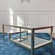 Vintage gold and silver coffee table