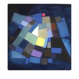 Tableau Abstrait Bleu