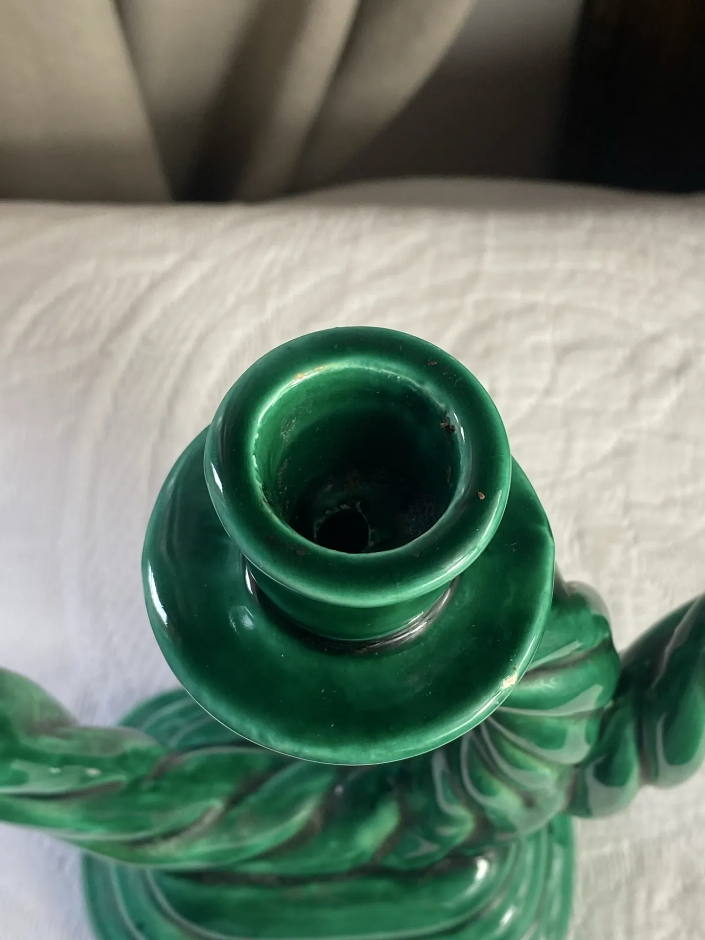 Glazed ceramic chandelier