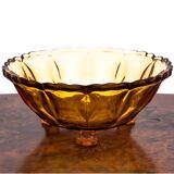 Honey glass bowl Poland, 1970s