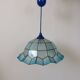 Suspension in blue mother-of-pearl and brass 70s