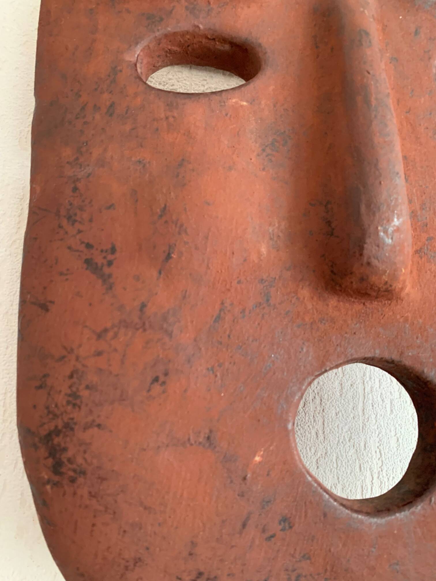 Italian terracotta mask from the 60s