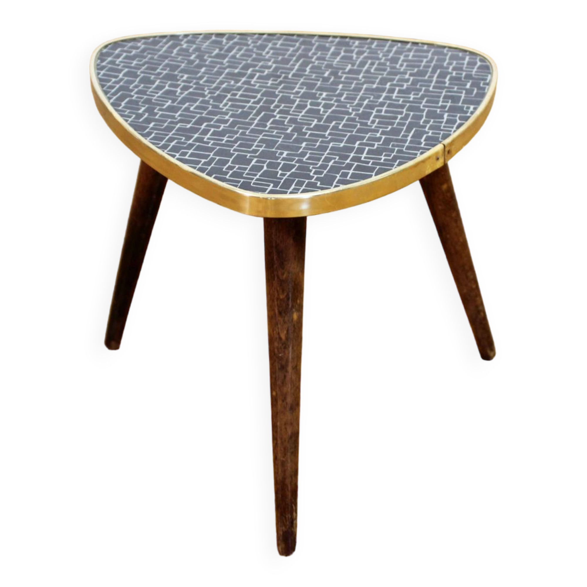 Vintage tripod pedestal table