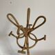 Vintage 50's rattan parrot coat rack