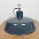 Industrial Grey Enamel Pendant Lamp from Siemens, 1930s