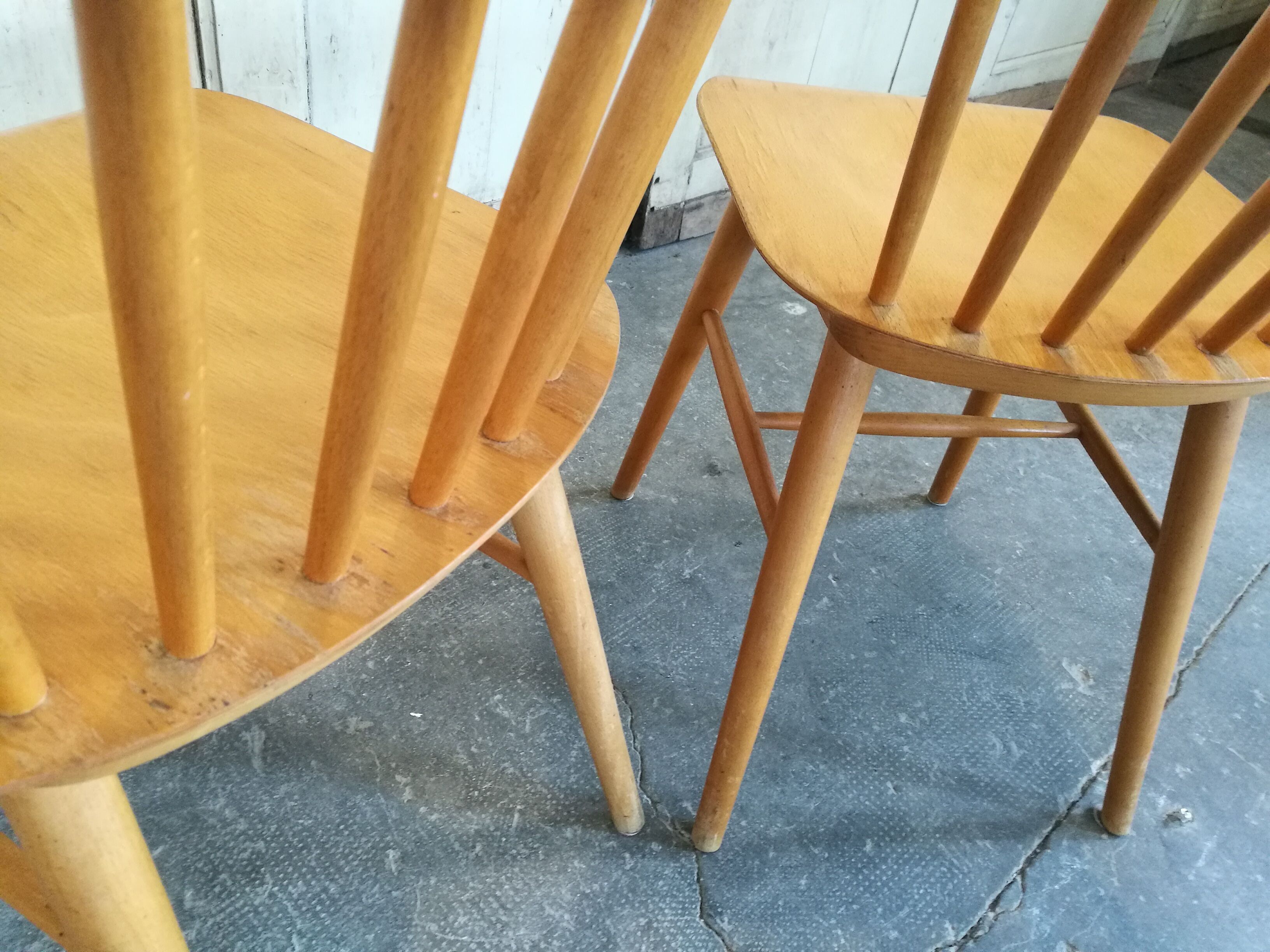 Pair of scandinavian bar chairs