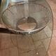 Silver metal fruit basket