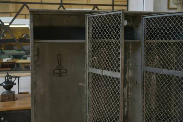 Old patinated Ghent locker room from the 1930s