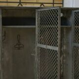 Old patinated Ghent locker room from the 1930s