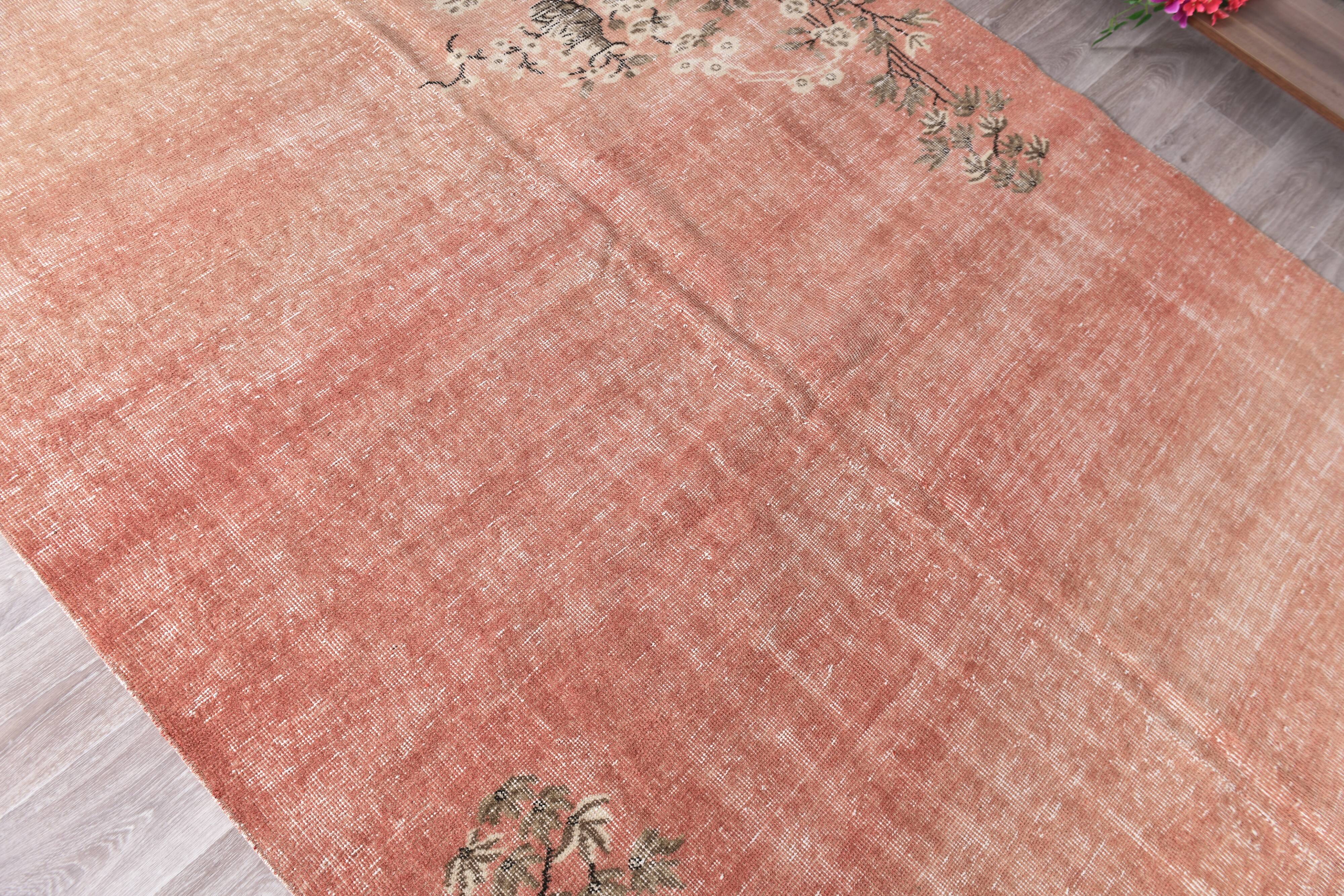 Pale Red & Beige Floral Vintage Rug  178x280Cm SK 240828