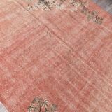 Pale Red & Beige Floral Vintage Rug  178x280Cm SK 240828