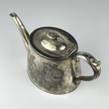 Antique silver-plated teapot from Sheffield, England, 1890-1910.