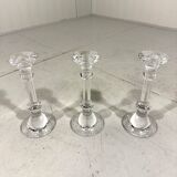 Ingo Maurer crystal candle holders Val St Lambert Belgium 1990’s