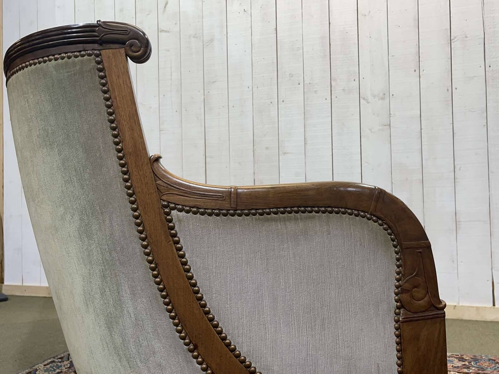 19th century Empire mahogany bench