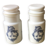 Bocaux en opaline