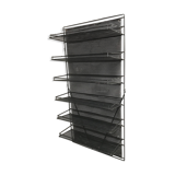 50s shop perforated metal wall shelf