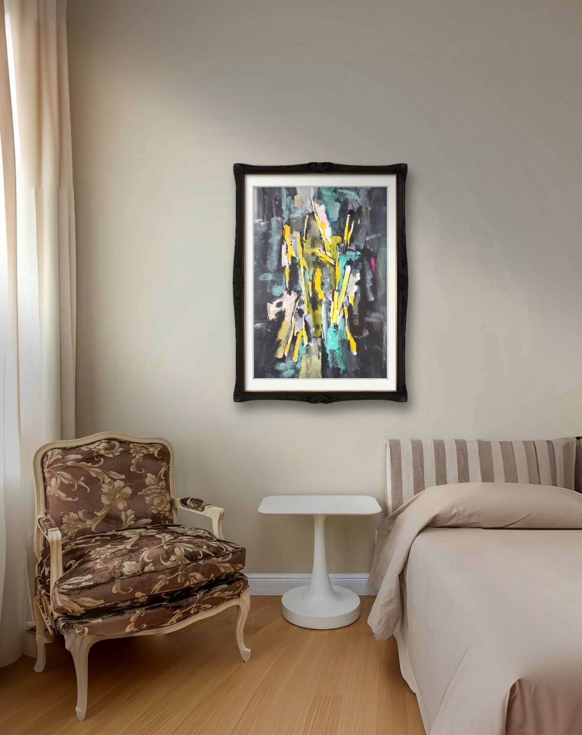 Acrylic abstract painting