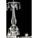 Chandelier en verre de Murano vénitien transparent élégant