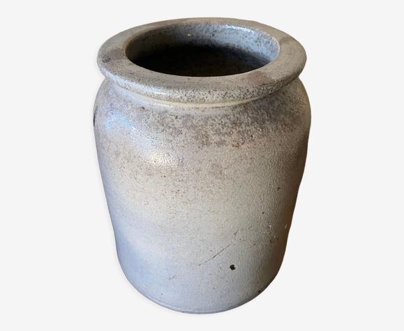 Pot en grès gris