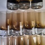 Set of 11 glasses, design by Roland Pösch Gral Glas, vintage 70s.