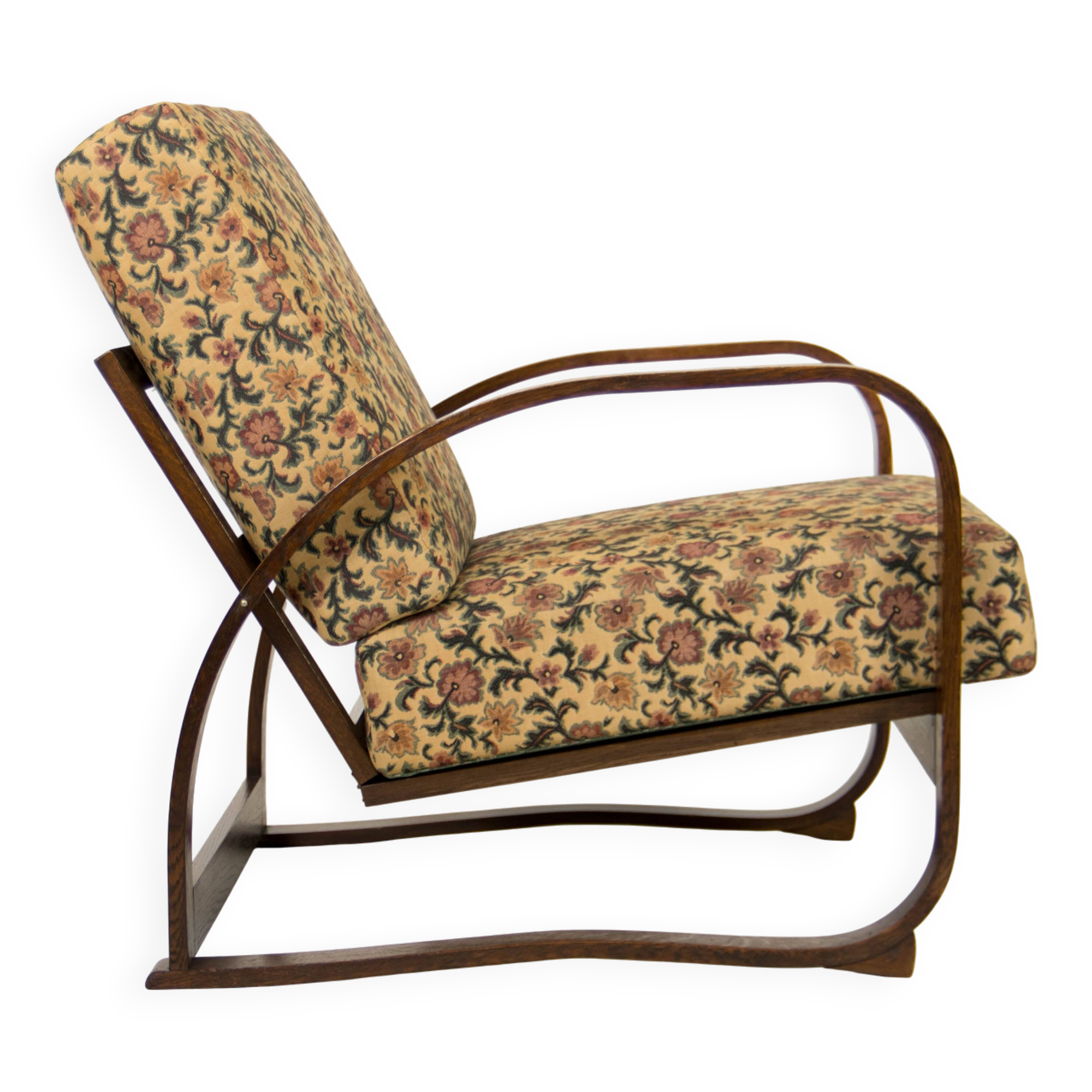 Adjustable Armchair H70 by Jindrich Halabala, 1930s