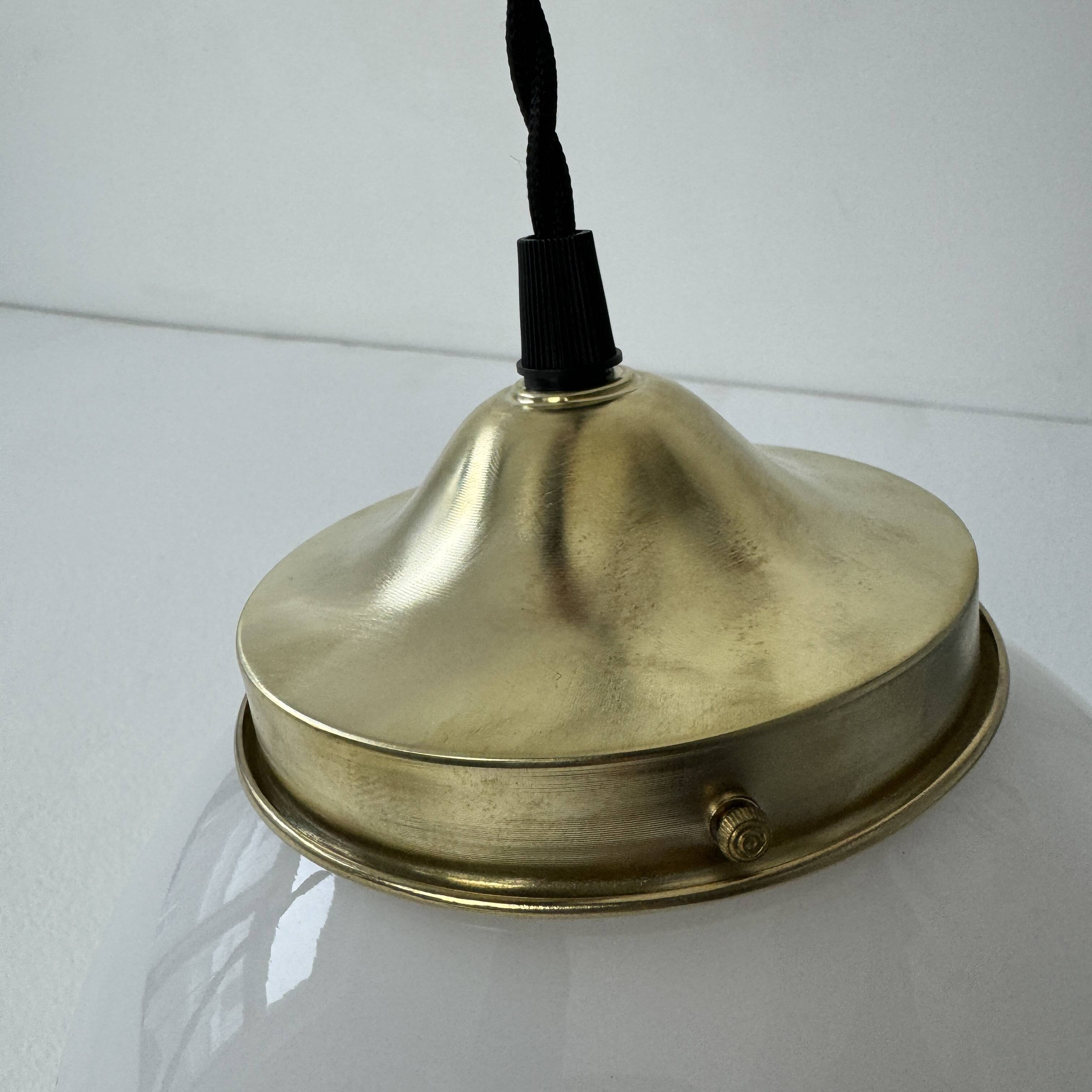 Old round opaline pendant pendant 18 cm vintage