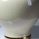 Cracked earthenware lamp Le Dauphin "Dynasty" Panama vintage 80s-90s