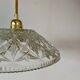 Vintage glass lampshade pendant light - tableware collection -