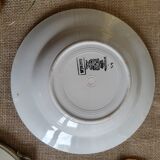 Set of two hollow plates Sarreguemines Canebiere vintage