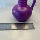 Expressive table lamp in Plum Black made from a vintage design vase by WGP.