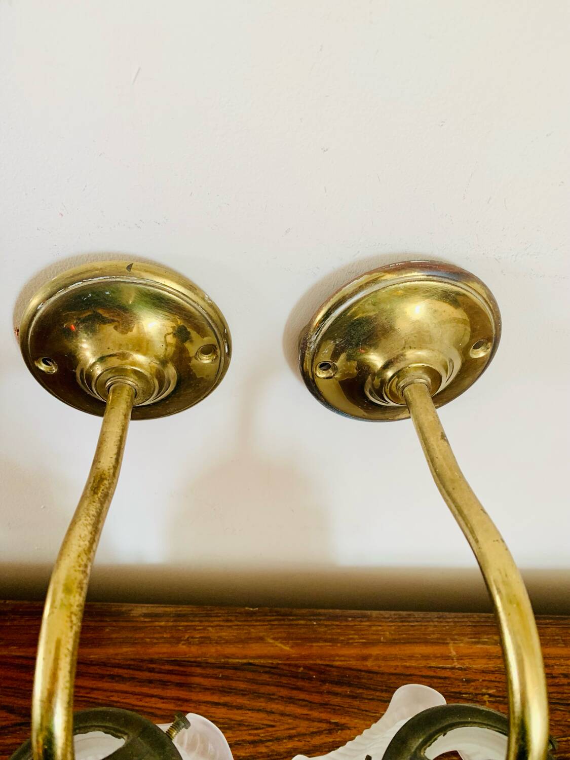 Antique Art Nouveau wall lights