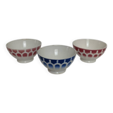 Facet bowl in the style of Moulin des Loups / St Amand