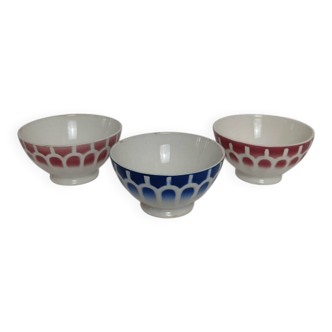 Facet bowl in the style of Moulin des Loups / St Amand