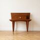 Vintage 1960s bedside table in wood and marquetry.