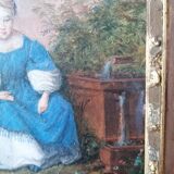 Oil on ancient canvas