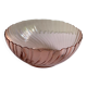 Vintage pink glass salad bowl