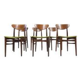 Set of 6 Danish teak chairs from the 1960s.