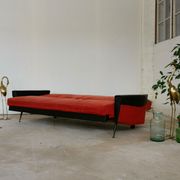 Convertible bench daybed rockabilly red and blakc 50-60s