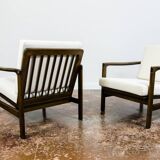 Pair of beige mid century armchairs b7522 by zenon bączyk, 1960's