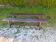 Pair of rustic antique long benches in solid wood – 195 cm
