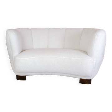 Banana sofa in wool from 1940s