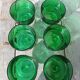 Luminarc green champagne glasses