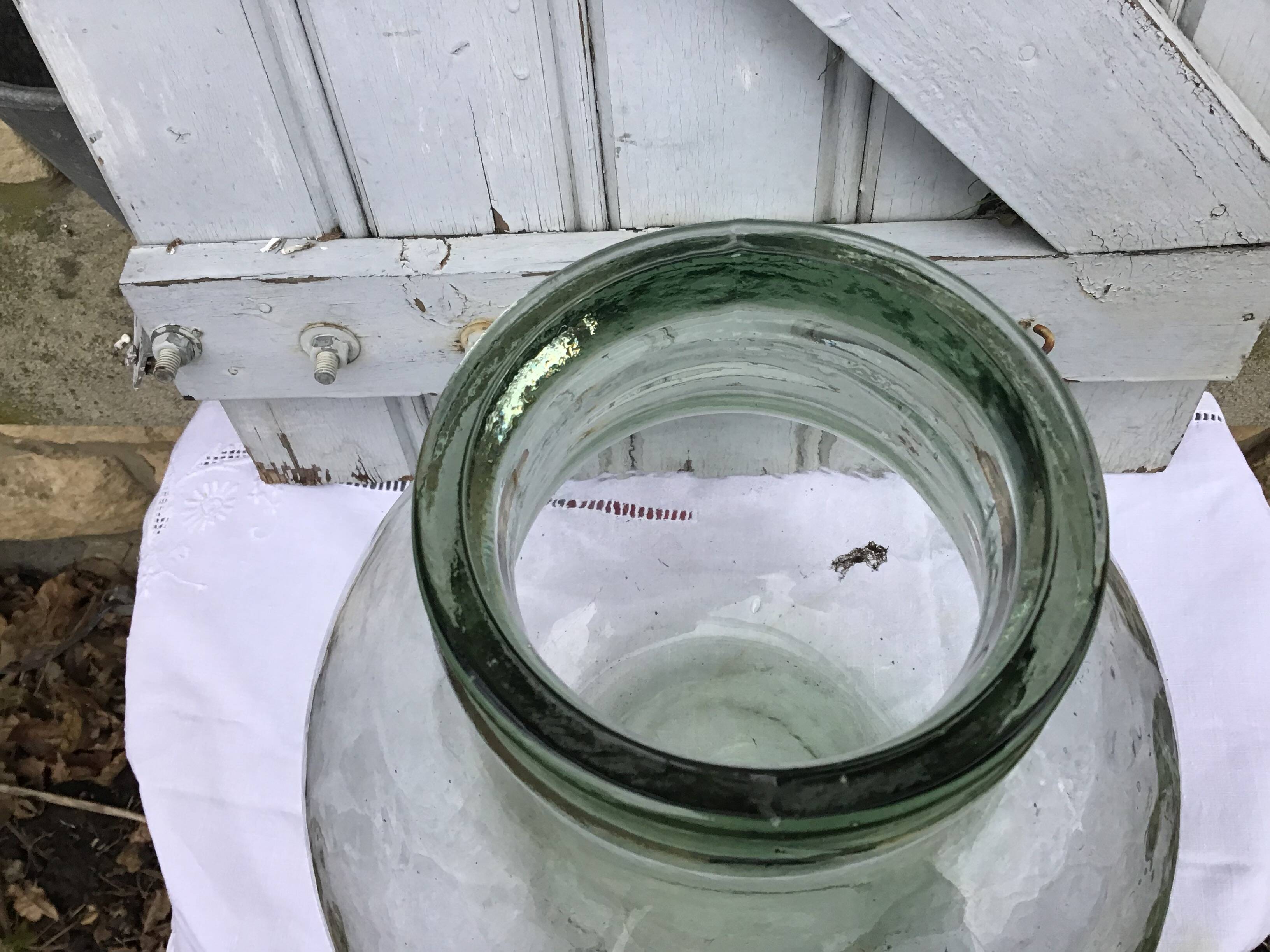 Vintage glass carboy