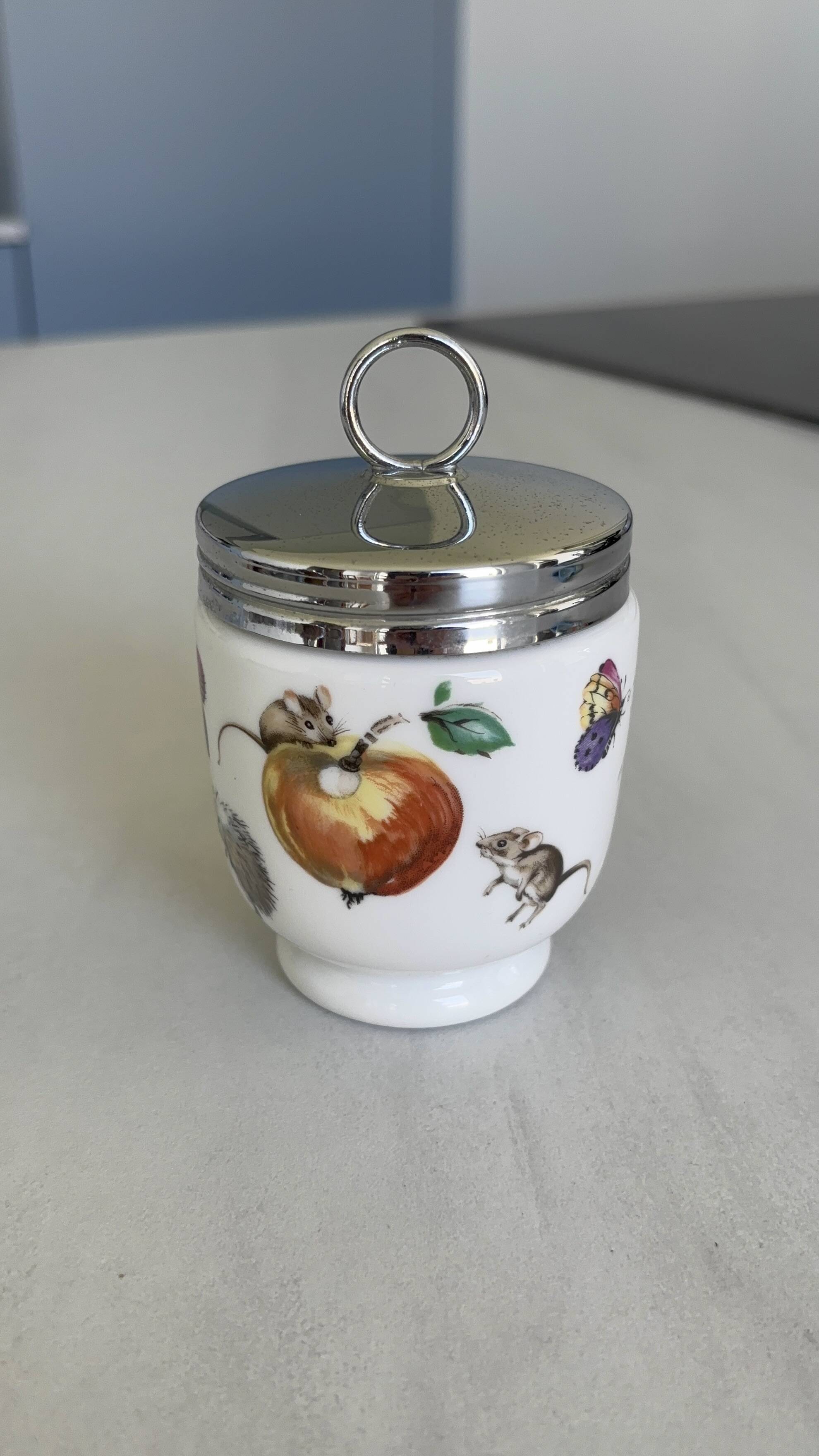 Royal Worcester grand model egg coddler – porcelain poacher egg cup