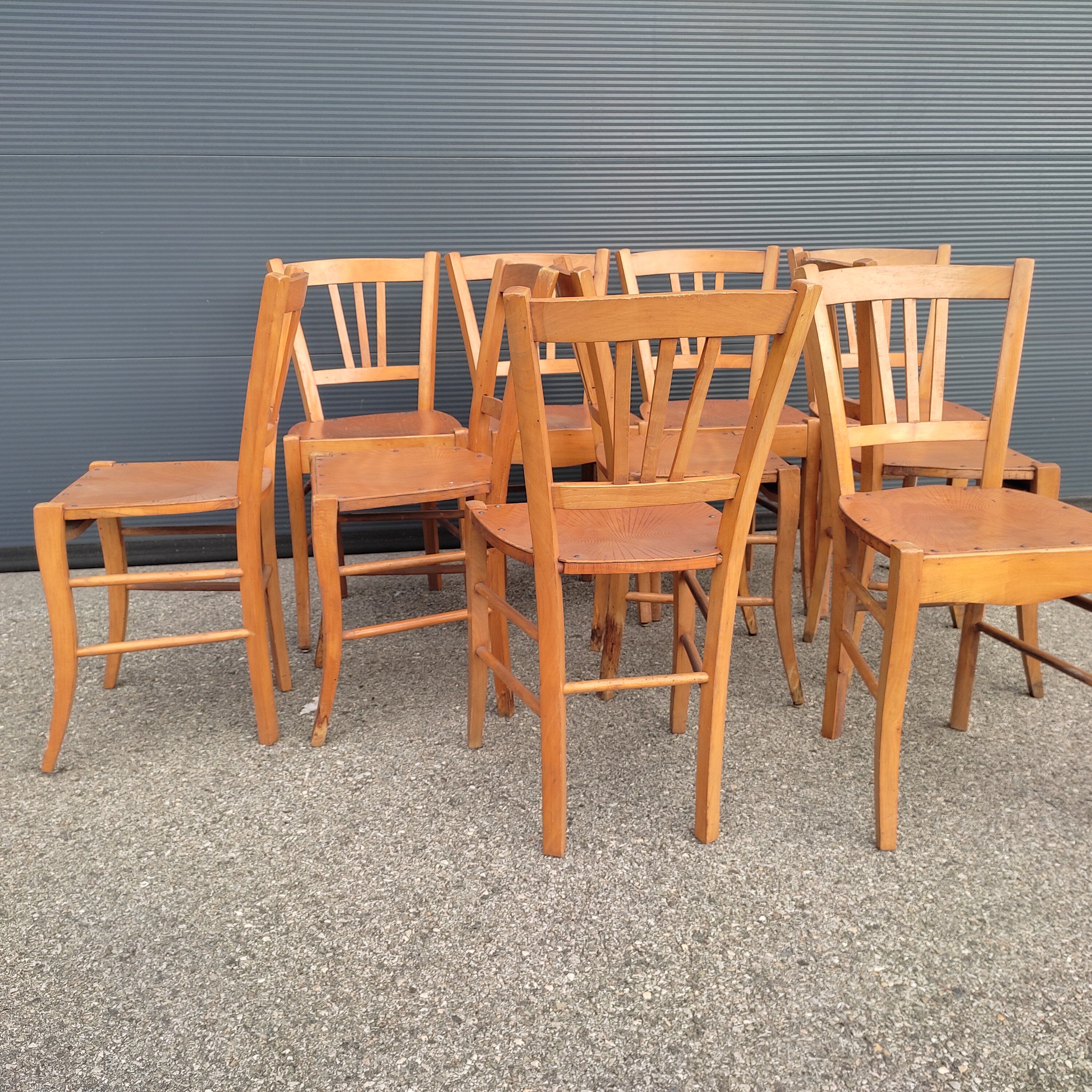 Lot de 10 chaises de bistrot Luterma