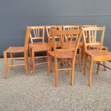 Set of 10 Luterma bistro chairs